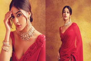 Anu Emmanuel in Red Saree :