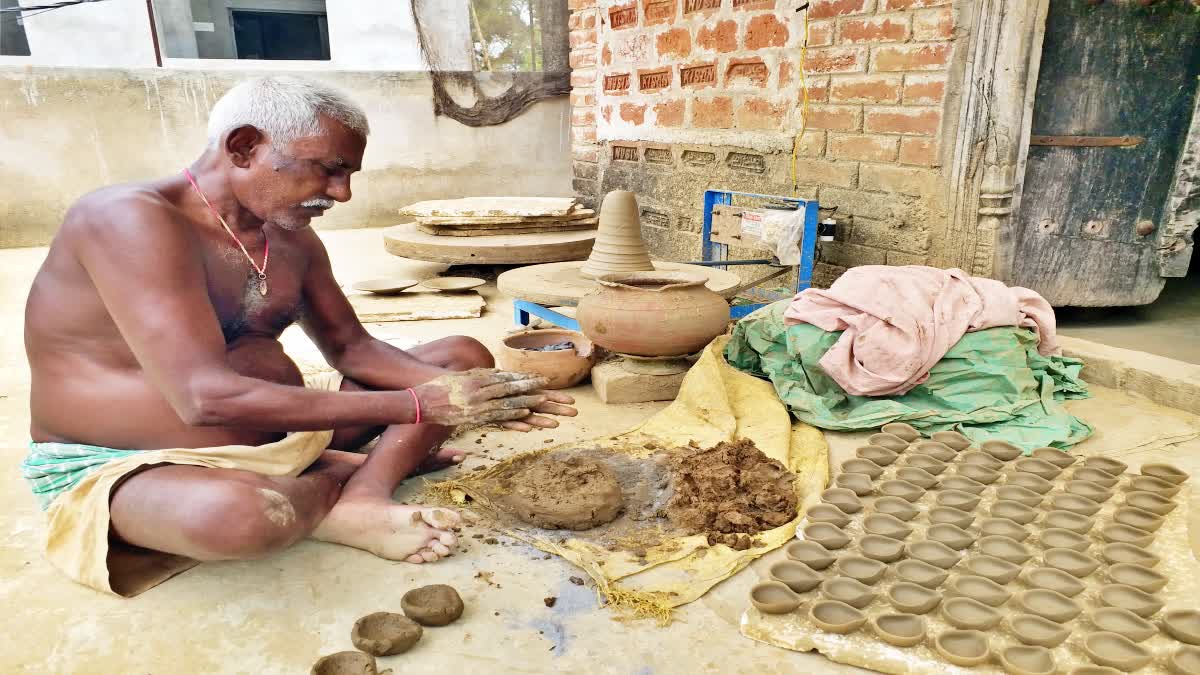 cow dung diyas