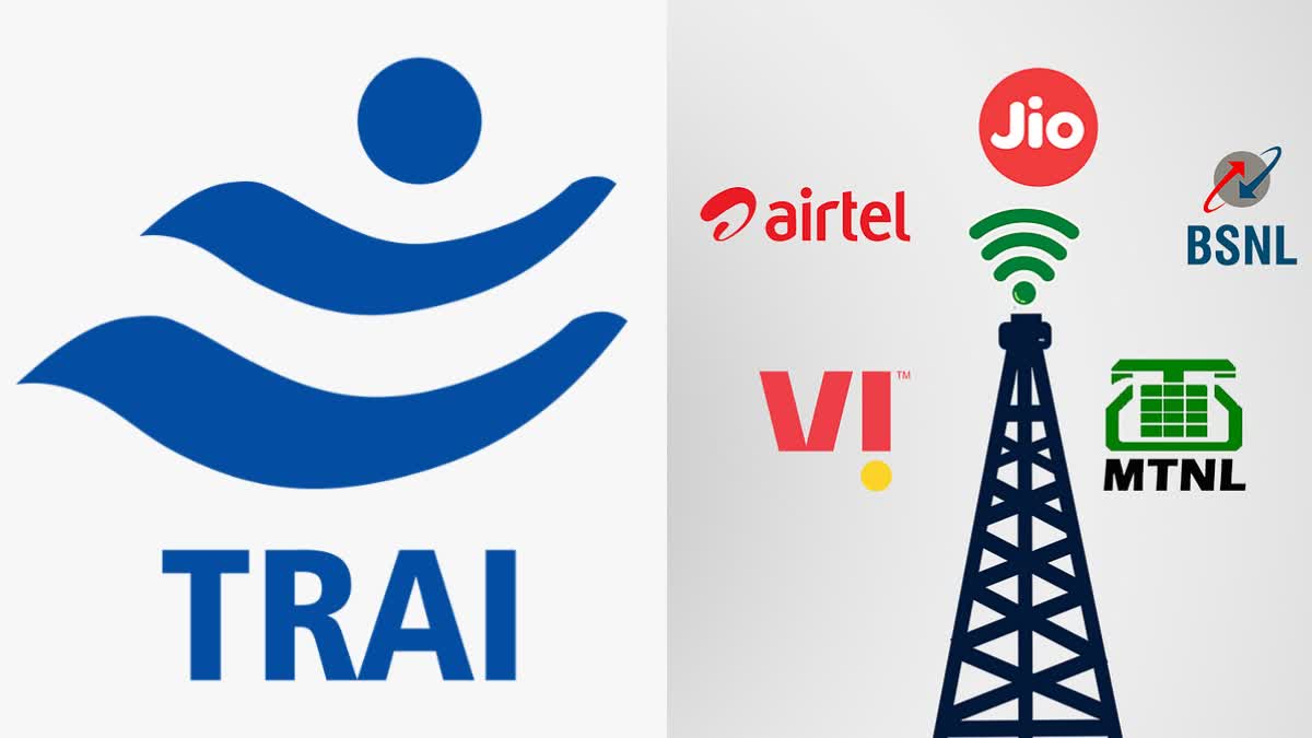 trai extends otp scanning date to november one for telecos news article thumbnail shows indian telecos logos right and trai logo left