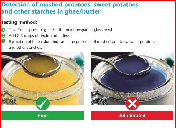 Adulteration in Ghee