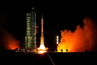 China successfully launched the Shenzhou-19 spaceship with a three-person crew to its space station, aiming to expand its space exploration efforts amid US rivalry.