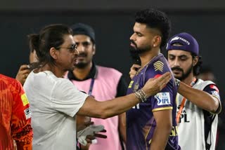 Shah Rukh Khan and Shreyas Iyer