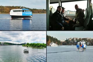 STOCKHOLM ELECTRIC FLYING FERRY  CANDELA FERRY  STOCKHOLM SWEDEN ELECTRIC FERRY