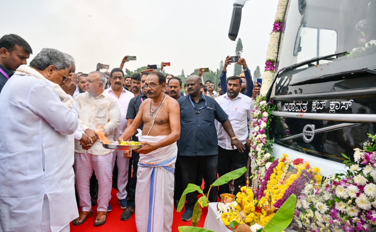 Airavat Club Class  Fire Alarm and Protection System  new luxury Volvo buses  Bengaluru