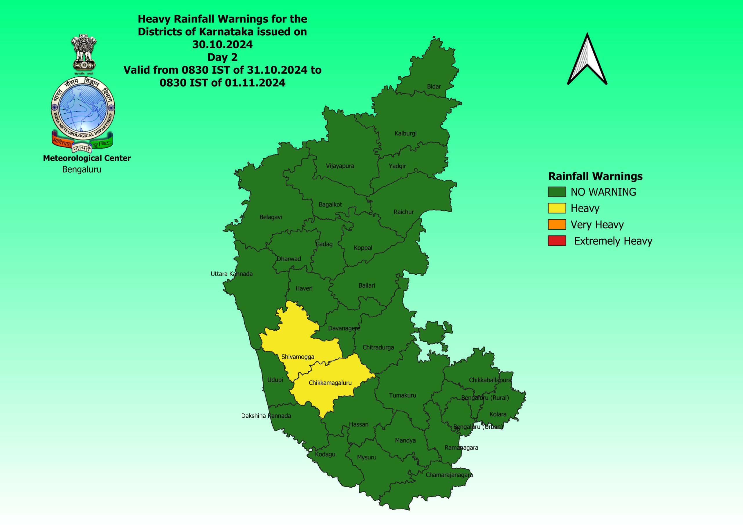 RAIN FORECAST OF KARNATAKA