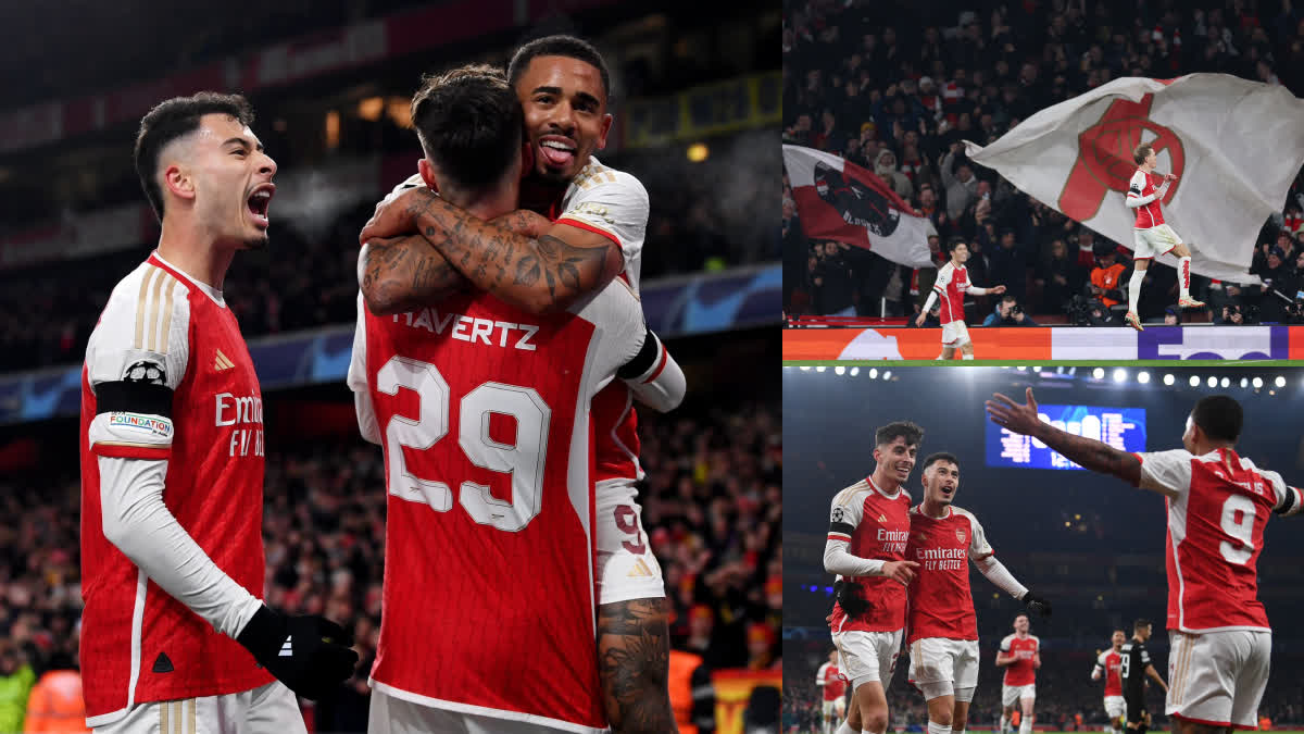 UEFA Champions League  Arsenal vs Lens  Arsenal vs Lens Match Result  Kai Havertz Gabriel Jesus Gabriel Martinelli  Champions League Group B Points Table  യുവേഫ ചാമ്പ്യന്‍സ് ലീഗ്  ആഴ്‌സണല്‍ ലെന്‍സ്  ചാമ്പ്യന്‍സ് ലീഗ് പോയിന്‍റ് പട്ടിക  ആഴ്‌സണല്‍ ഗോളുകള്‍  ആഴ്‌സണല്‍ ചാമ്പ്യന്‍സ് ലീഗ്