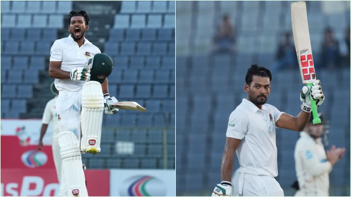 Ban Vs NZ 1st Test Najmul Hossain Shanto Record