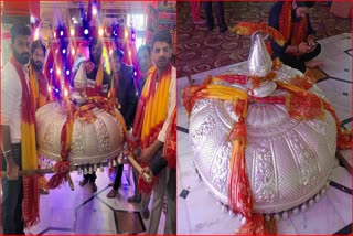 Devotee Donate Silver Chattar in Chintpurni Temple