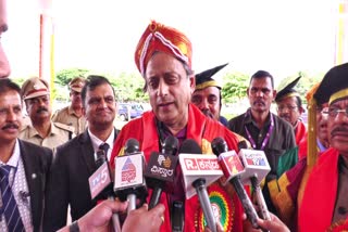 MP Shashi Tharoor spoke to the media.