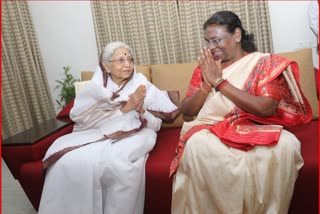 Murmu  meet ex President Pratibha Patil