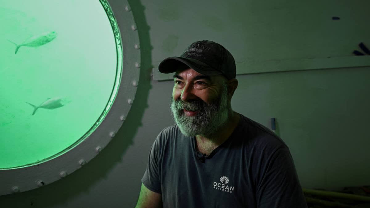 German Rudiger Koch has been living underwater in Panama for two months, aiming to break a world record and demonstrate underwater living feasibility.