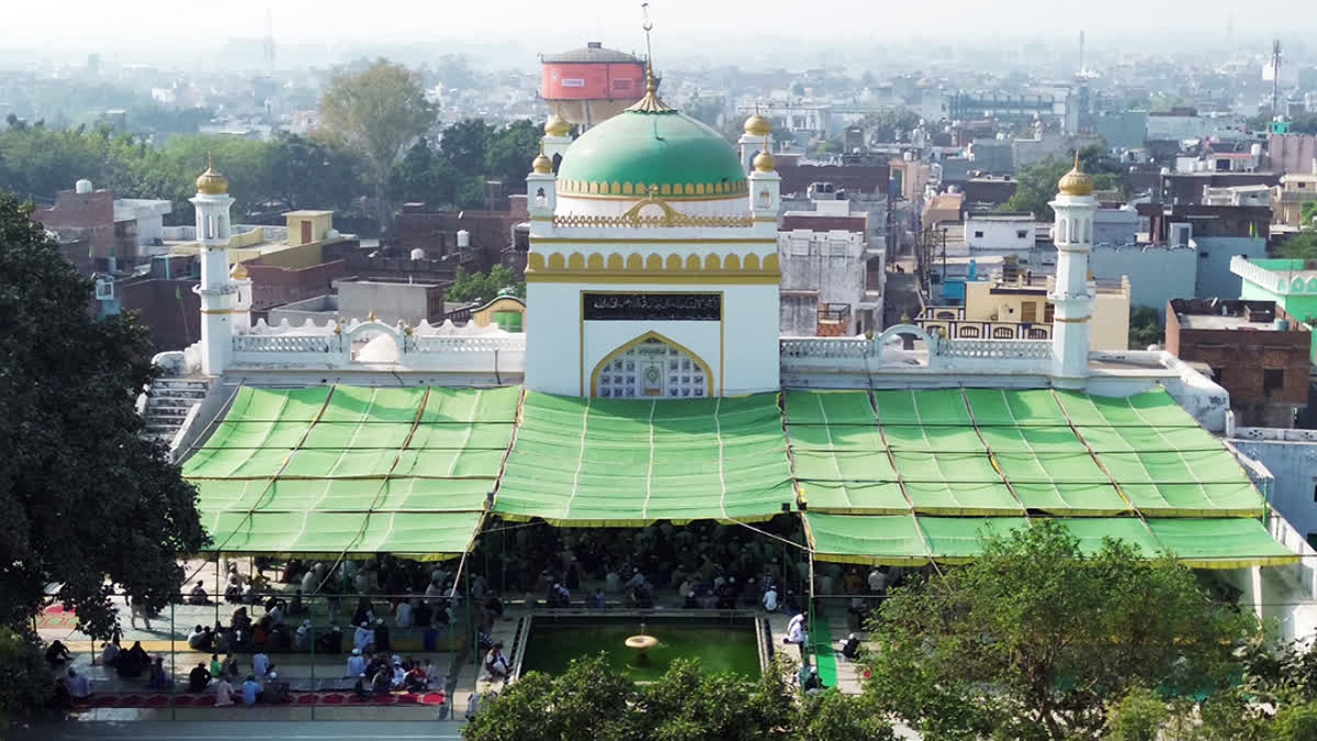 Devotees arrive at Shahi Jama Masjid to offer Friday prayers, in Sambhal on Friday.