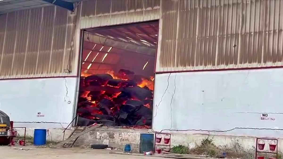 Fire Accident In Cotton Warehouse