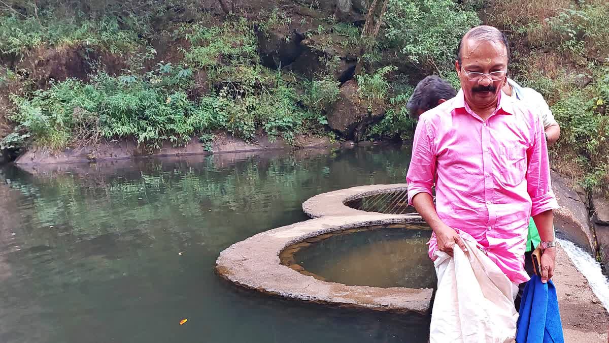 SUPPLY WATER TO SANNIDHANAM  KUNNAR DAM SABARIMALA  കുന്നാർ ഡാം ശബരിമല  ദേവസ്വം ബോർഡ് പ്രസിഡന്‍റ്