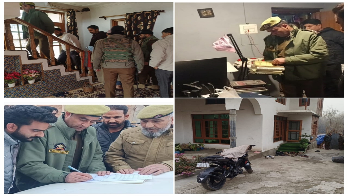 JK POLICE CONDUCT RAIDS IN SRINAGAR