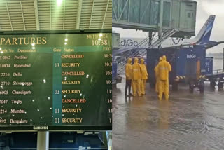 The Chennai International Airport was temporarily closed today (November 30) due to heavy rains and stormy winds impacting visibility ahead of the expected landfall of Cyclone Fengal this afternoon.