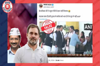 BOOM's fact check revealed that the video showing Arvind Kejriwal refusing to shake hands with Rahul Gandhi is false; they actually shook hands.