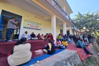 RUDRAPRAYAG TEACHERS PROTEST