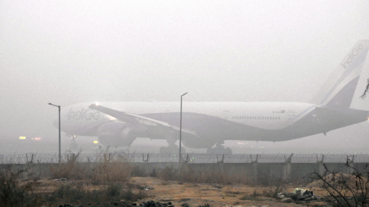 DELHI FOG  Delhi Fog Forecast  ഡല്‍ഹി മൂടല്‍ മഞ്ഞ്  Delhi Fog Flight Delay