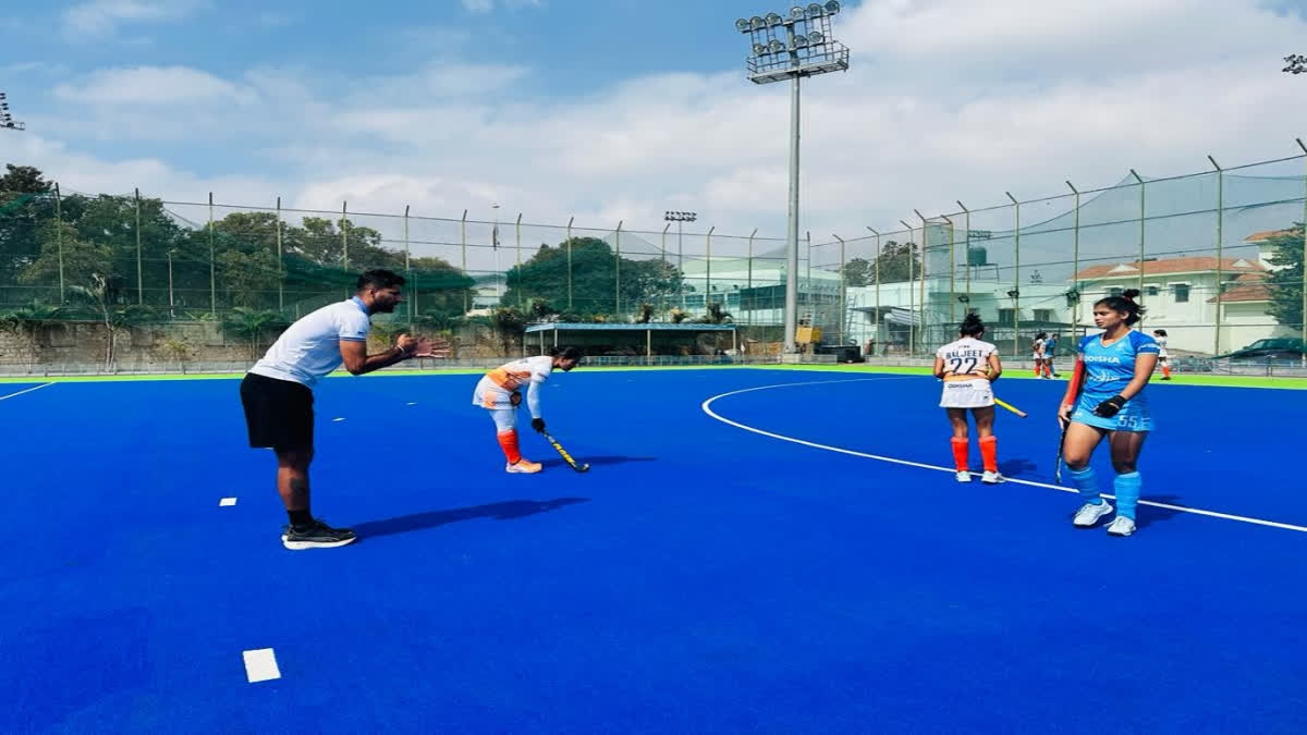 Hockey India has announced 18-member Indian women's hockey team for the FIH Olympic Qualifiers in Ranchi.