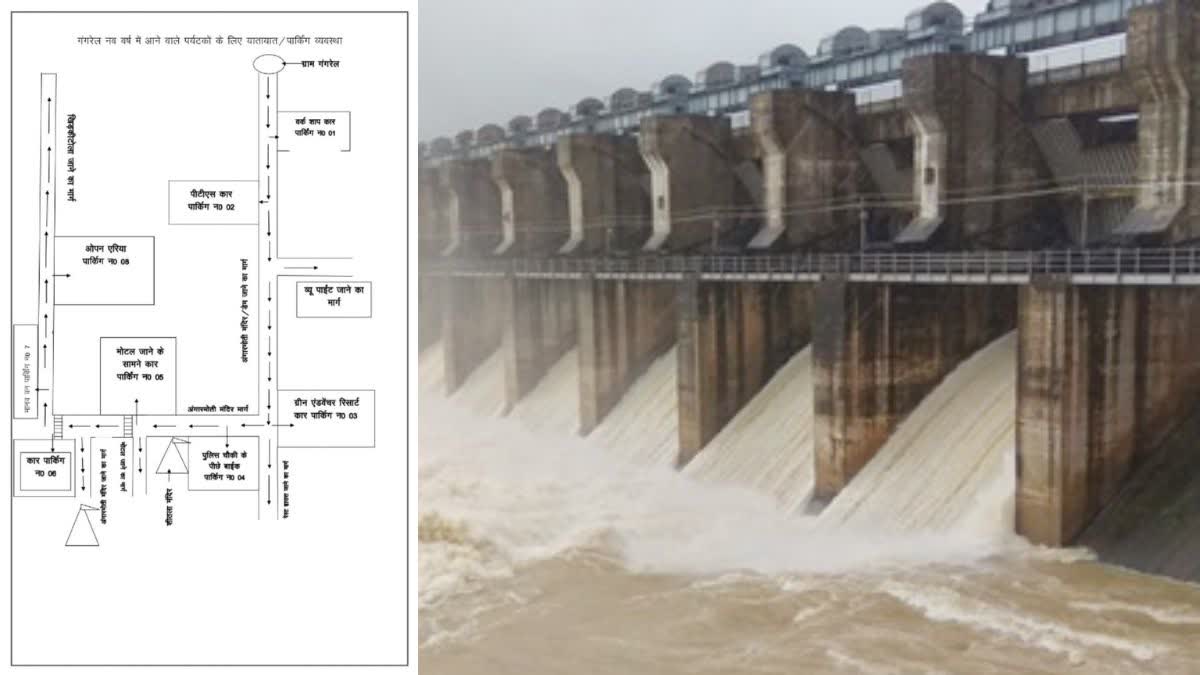 Route chart of Dhamtari Gangrel Dam