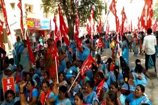 Protest from Anganwadis