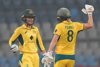 File Photo: Australian players during the first ODI against India Women (AP)