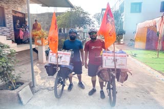 Two Youth Ayodhya Cycle Yatra