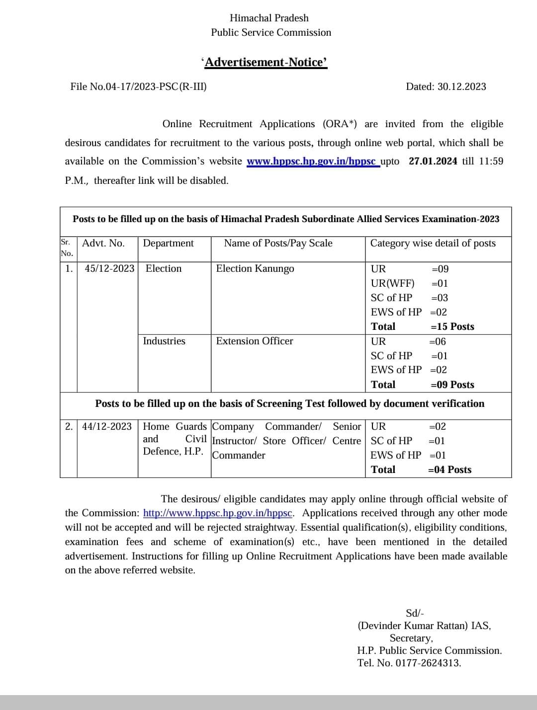 Himachal Pradesh Public Service Commission