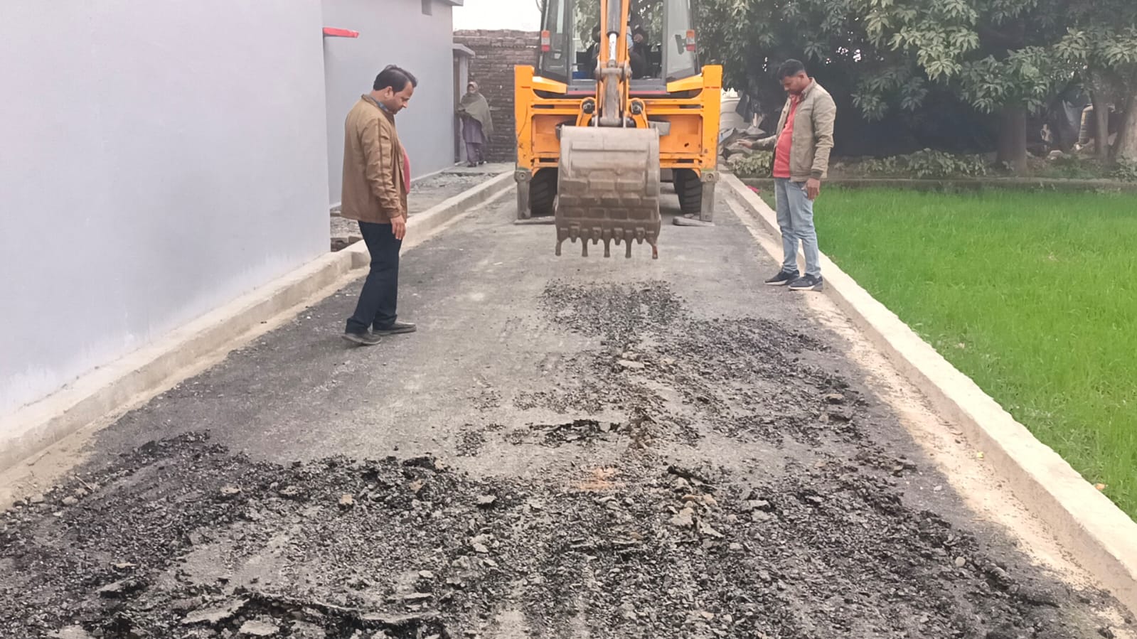 substandard road in Haldwani