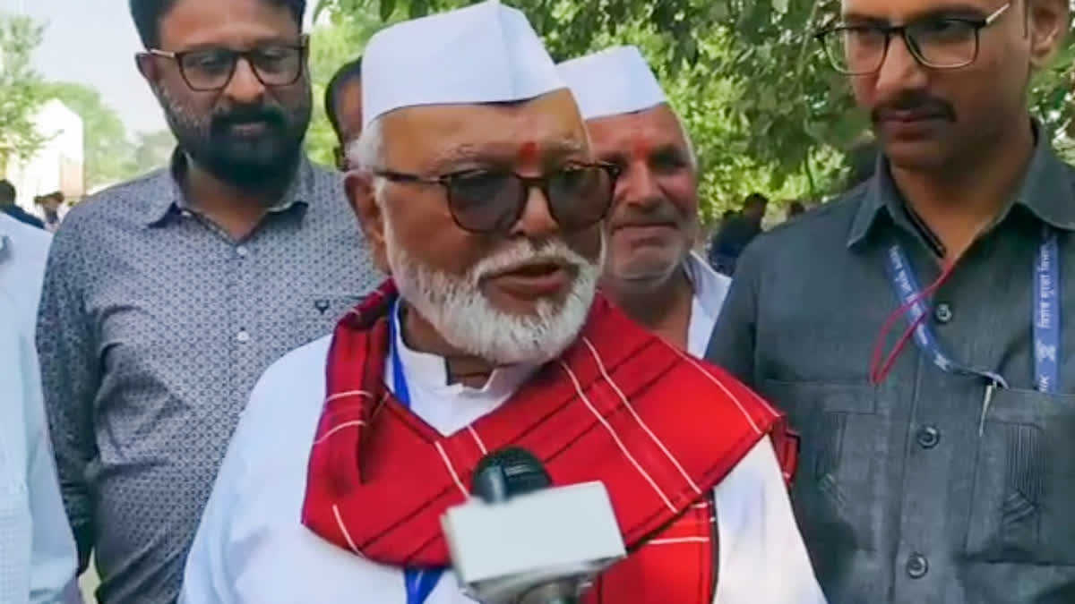 Nationalist Congress Party (NCP) leader Chhagan Bhujbal speaks to the media after casting his vote for the Maharashtra Assembly elections, in Nashik