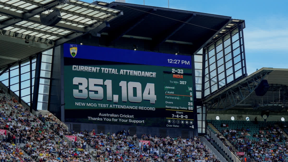 The ongoing Border-Gavaskar Trophy's fourth Test, the Boxing Day Test, at the iconic Melbourne Cricket Ground scripted history as it became the Test match with the highest-ever attendance of the crowd in a Test match held in Australia on Monday, December 30, 2024.