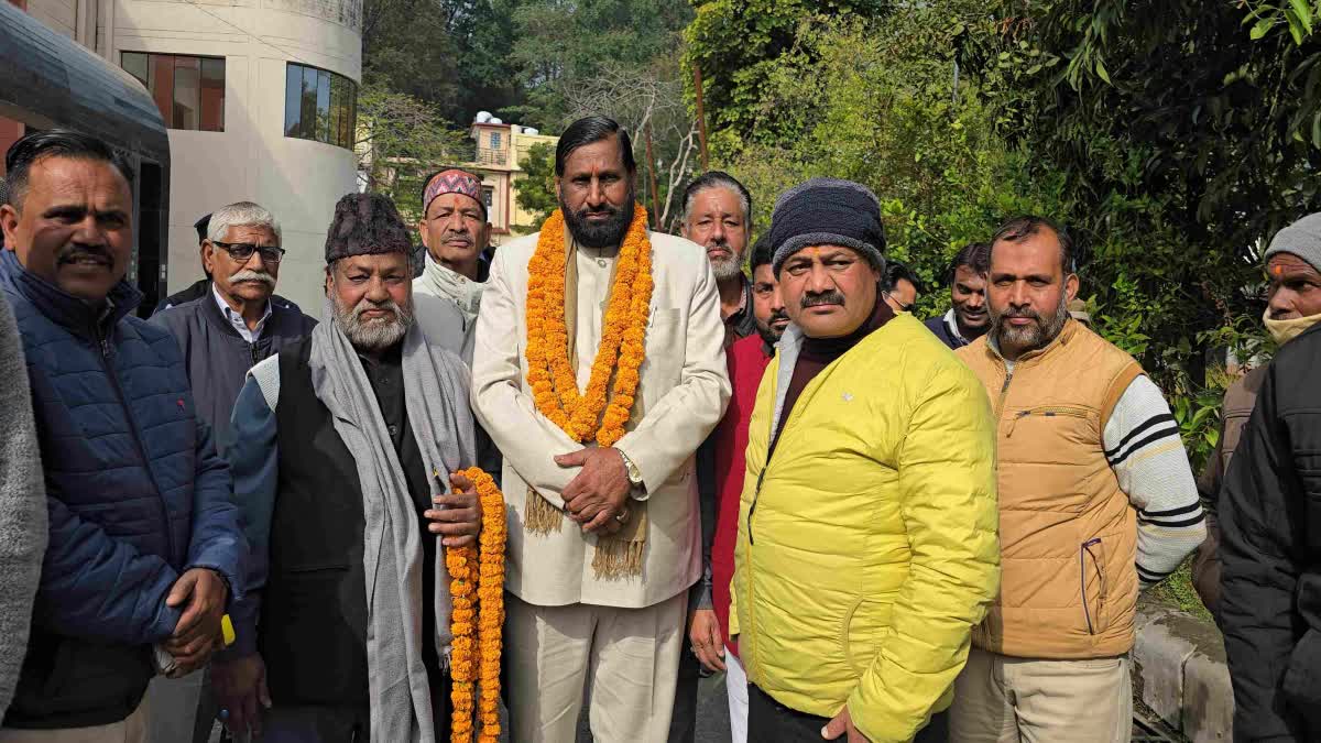 Former Municipal Council President Bhagirathlal Chaudhary in Ramnagar