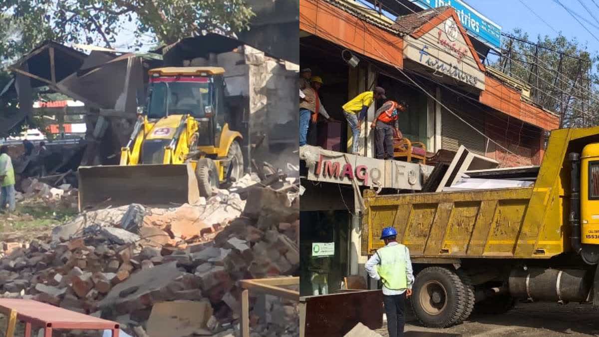 BHOPAL BULLDOZER ACTION METRO WORK