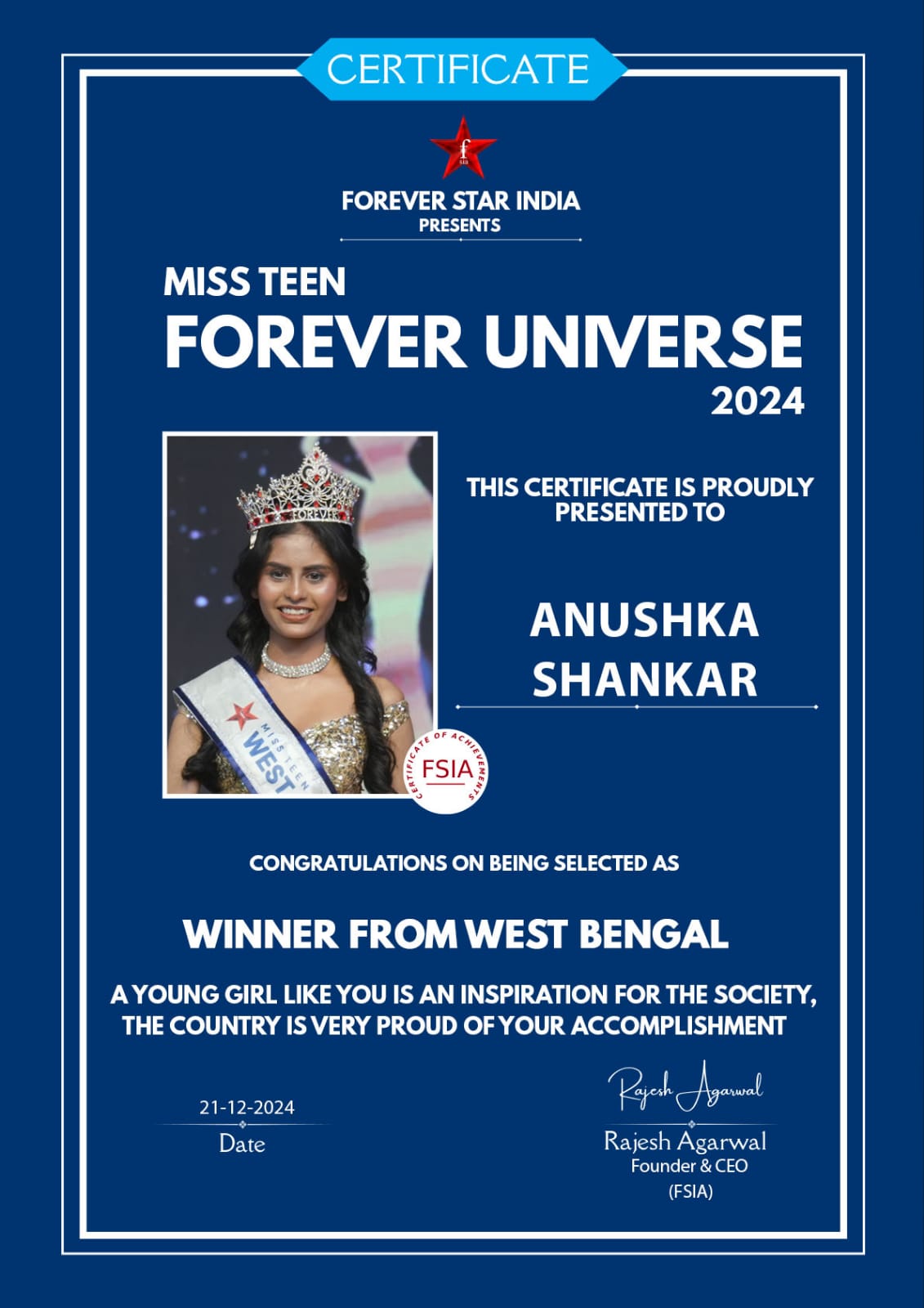 Junior Miss India pageant