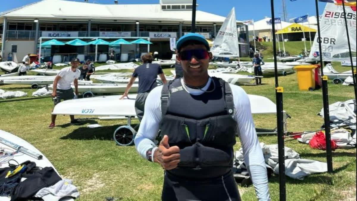 Vishnu Saravanan has booked the first Paris Olympic quota in sailing for India with a 26th-place finish at the World ILCA7 Championship.