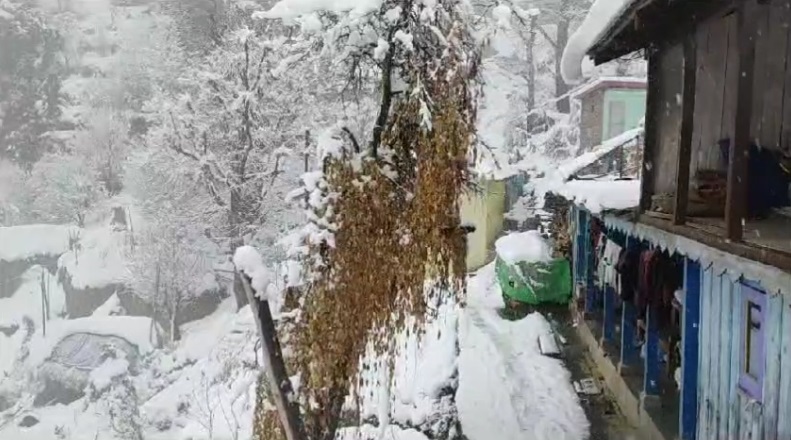 Snowfall Starts In Himachal