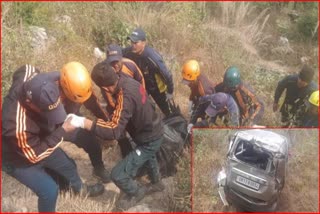 Car fell into ditch