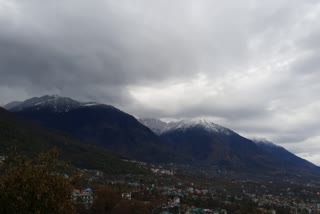 Snowfall on Dhauladhar Mountain Range