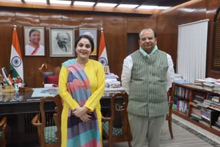Haj Committee Chairperson Kausar Jahan had a special meeting with Delhi LG