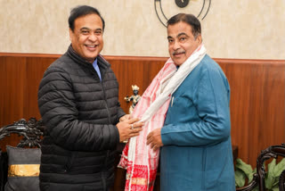 Himanta Biswa Sarma met Union Minister for Road Transport and Highways, Nitin Gadkari