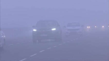 The national capital as well as the entire North Indian belt continued to be in the grip of severe cold and fog on Wednesday, with over 50 flights and 23 trains being delayed and 3 flights being diverted.