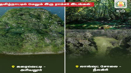 தமிழகத்தில் மேலும் இரு சதுப்பு நிலங்களுக்கு ராம்சார் அங்கீகாரம்