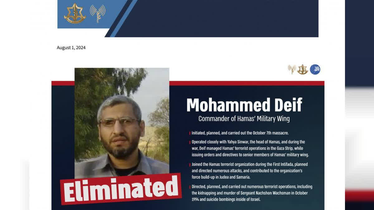 Hamas confirmed the death of Mohammed Deif, its military chief, six months after Israel claimed he was killed in an airstrike in Gaza.