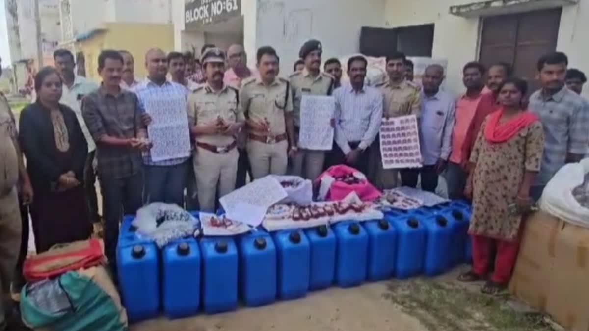 POLICE SEIZE FAKE LIQUOR TIRUPATI