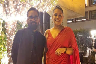 Vocalist Vasundhara Vee with fashion designer Sabyasachi Mukherjee