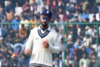 Virat Kohli got out on just 6 runs in the first innings of Delhi's innings against Railways on his Ranji Trophy return after 13 years.