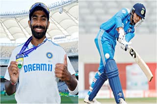 JASPRIT BUMRAH AND SMRITI MANDHANA