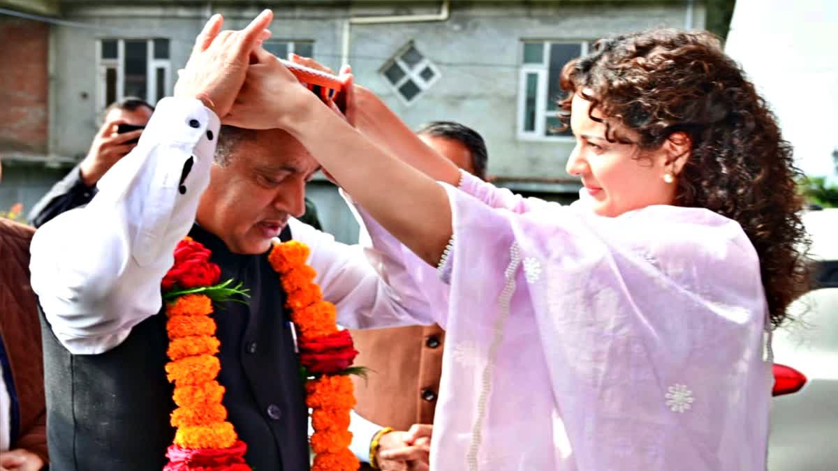 Jairam Thakur Meet Kangana Ranaut in Bhambla Mandi