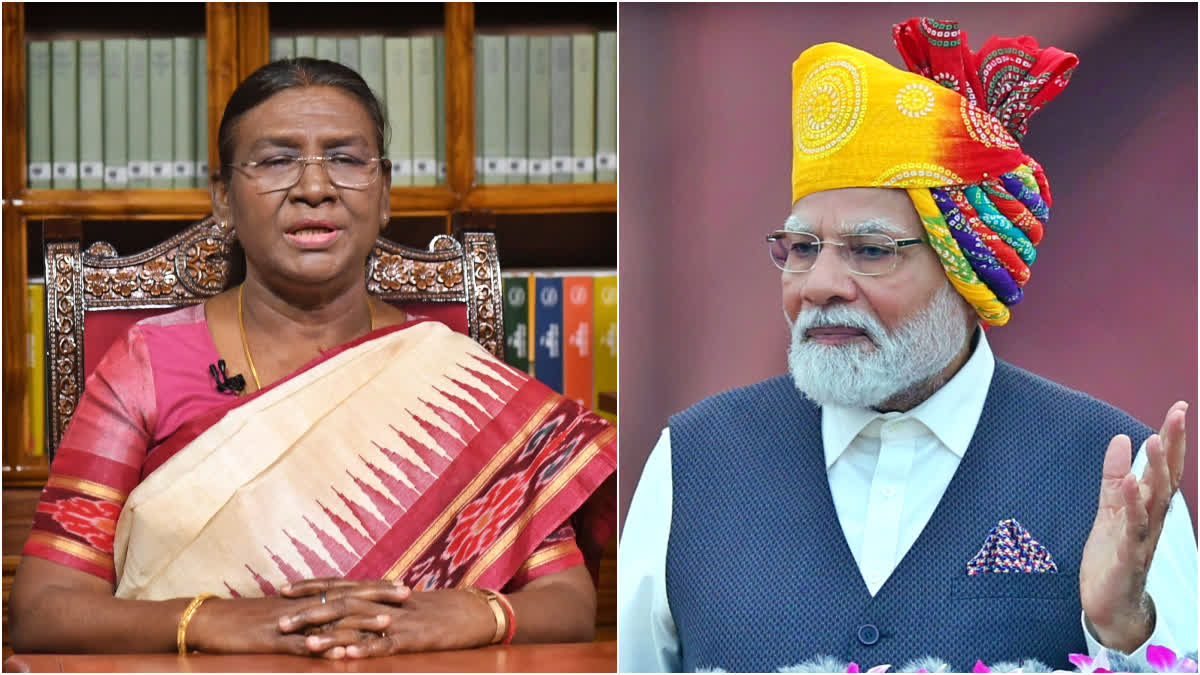 PRESIDENT DROUPADI MURMU AND MODI WISHED FOR EASTER